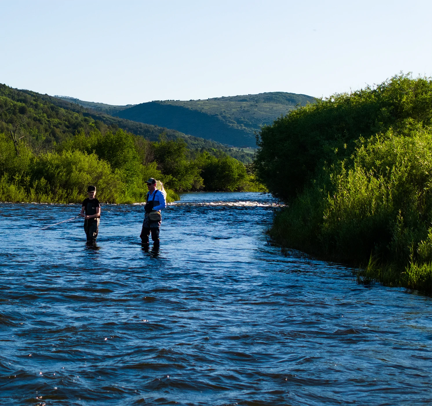 Fly Fishermen on river