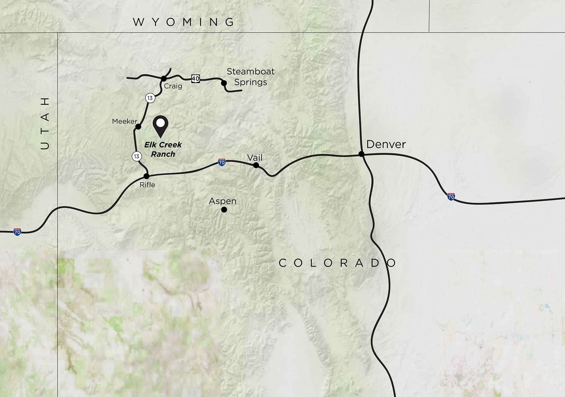 Elk Creek Ranch Map